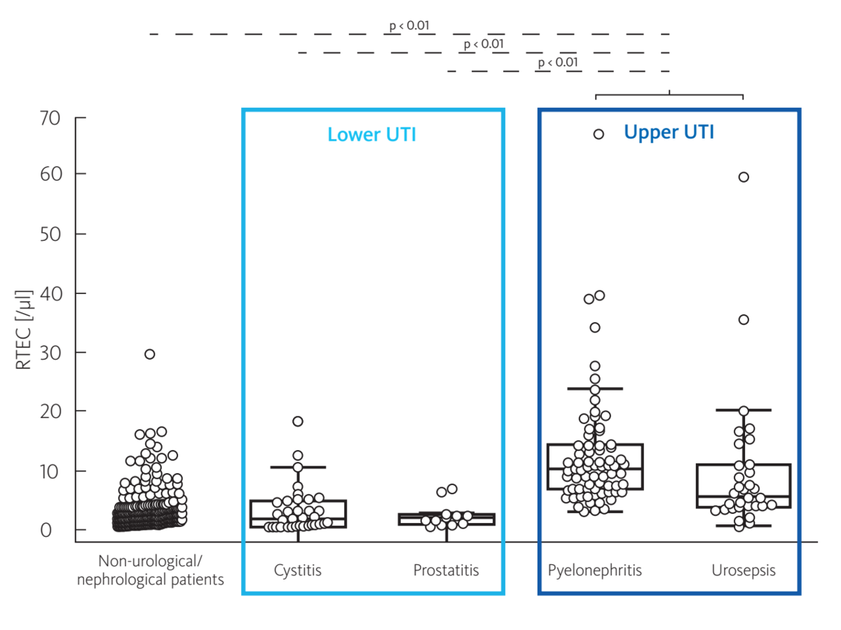 Fig. 2: The RTEC parameter can be utilised in the detection of renal tubular epithelial cells
